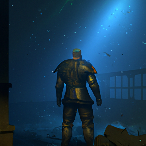 צילום מסך המתאר את הדמות הראשית במצב מתוחה, מדגיש את העיצוב המפורט והאווירה האינטנסיבית של המשחק.